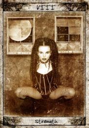 Strength - Corneal Edema Tarot - Tarot Deck by John R. Dybowski