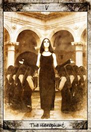 The Hierophant - Corneal Edema Tarot - Tarot Deck by John R. Dybowski