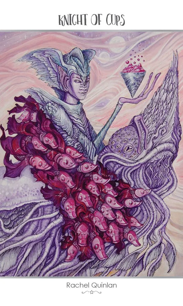 Knight of Cups card from the 78 Tarot Astral deck