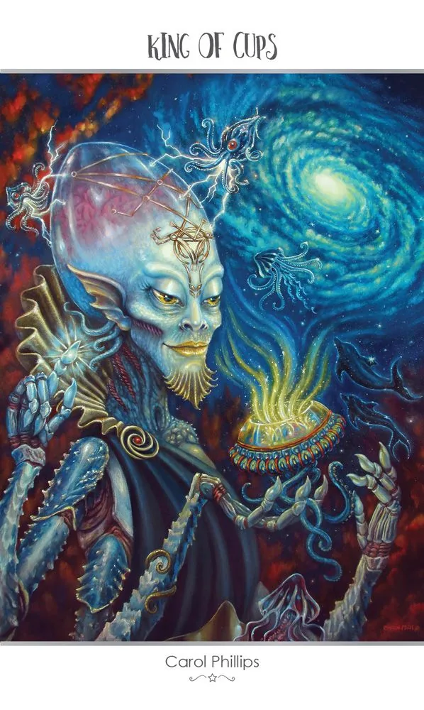 King of Cups card from the 78 Tarot Astral deck