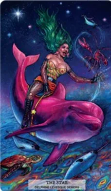 The Star card from the 78 Tarot Ecological deck