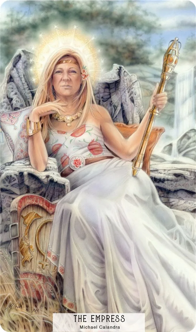 The Empress card from the 78 Tarot Elemental deck