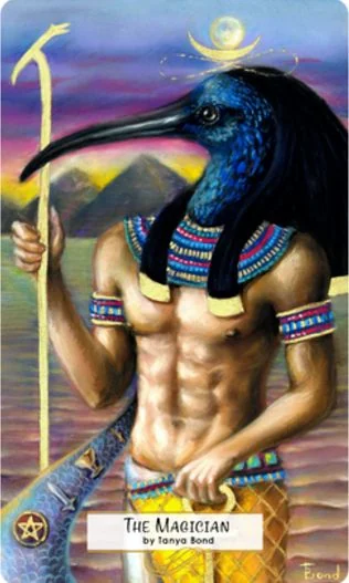 The Magician card from the 78 Tarot Mythical deck
