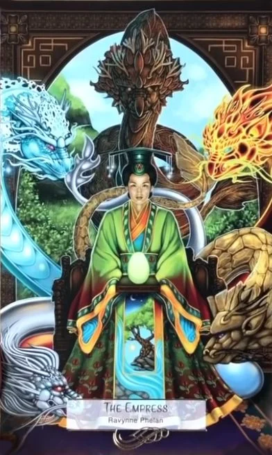 The Empress card from the 78 Tarot Mythical deck