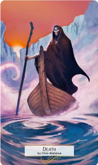 Death card from 78 Tarot Mythical Death card from 78 Tarot Mythical