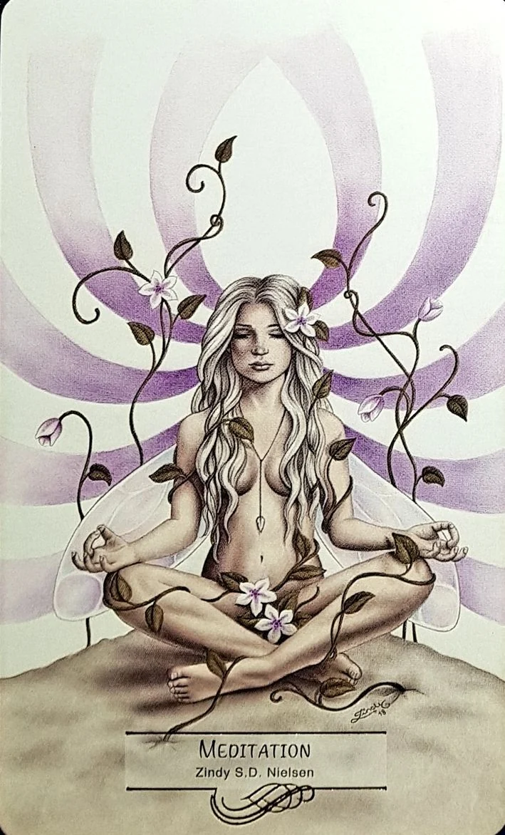 Three of Wands card from the 78 Tarot Mythical deck