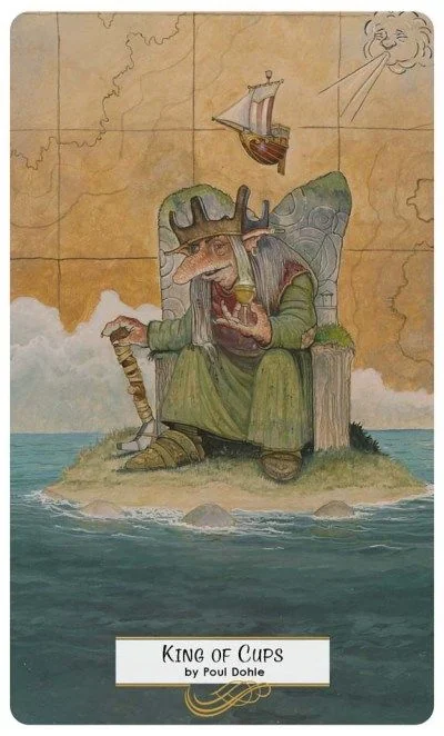 King of Cups card from the 78 Tarot Mythical deck