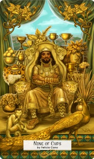 Ten of Cups card from the 78 Tarot Mythical deck