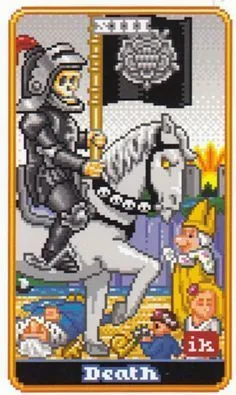 Death - SUPER 8-Bit Tarot - Tarot Deck by Indigo Kelleigh