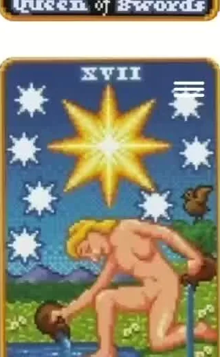 The Star - SUPER 8-Bit Tarot - Tarot Deck by Indigo Kelleigh The Star - SUPER 8-Bit Tarot - Tarot Deck by Indigo Kelleigh