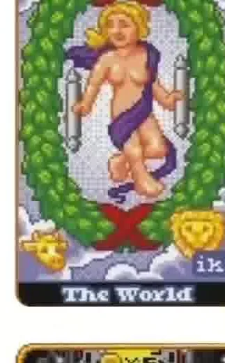 The World - SUPER 8-Bit Tarot - Tarot Deck by Indigo Kelleigh The World - SUPER 8-Bit Tarot - Tarot Deck by Indigo Kelleigh