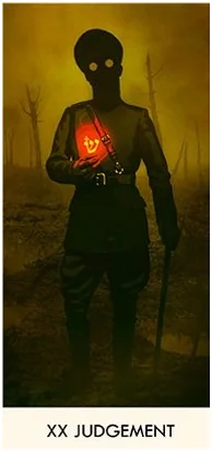 Judgement - A Wicked Pack of Cards Tarot - Tarot Deck by Ronald Decker, Thierry Depaulis and Michael Dummett