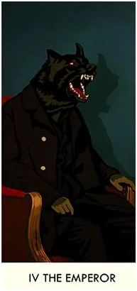 The Emperor - A Wicked Pack of Cards Tarot - Tarot Deck by Ronald Decker, Thierry Depaulis and Michael Dummett