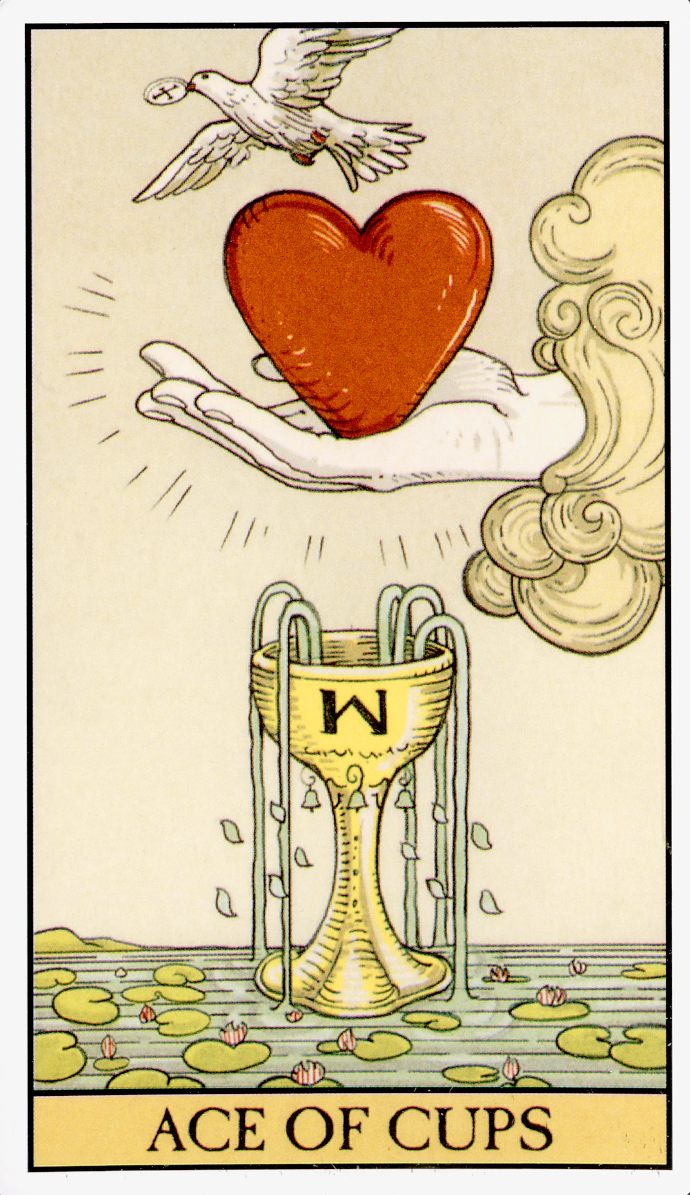 Ace of Cups card from the After Tarot deck by Lo Scarabeo