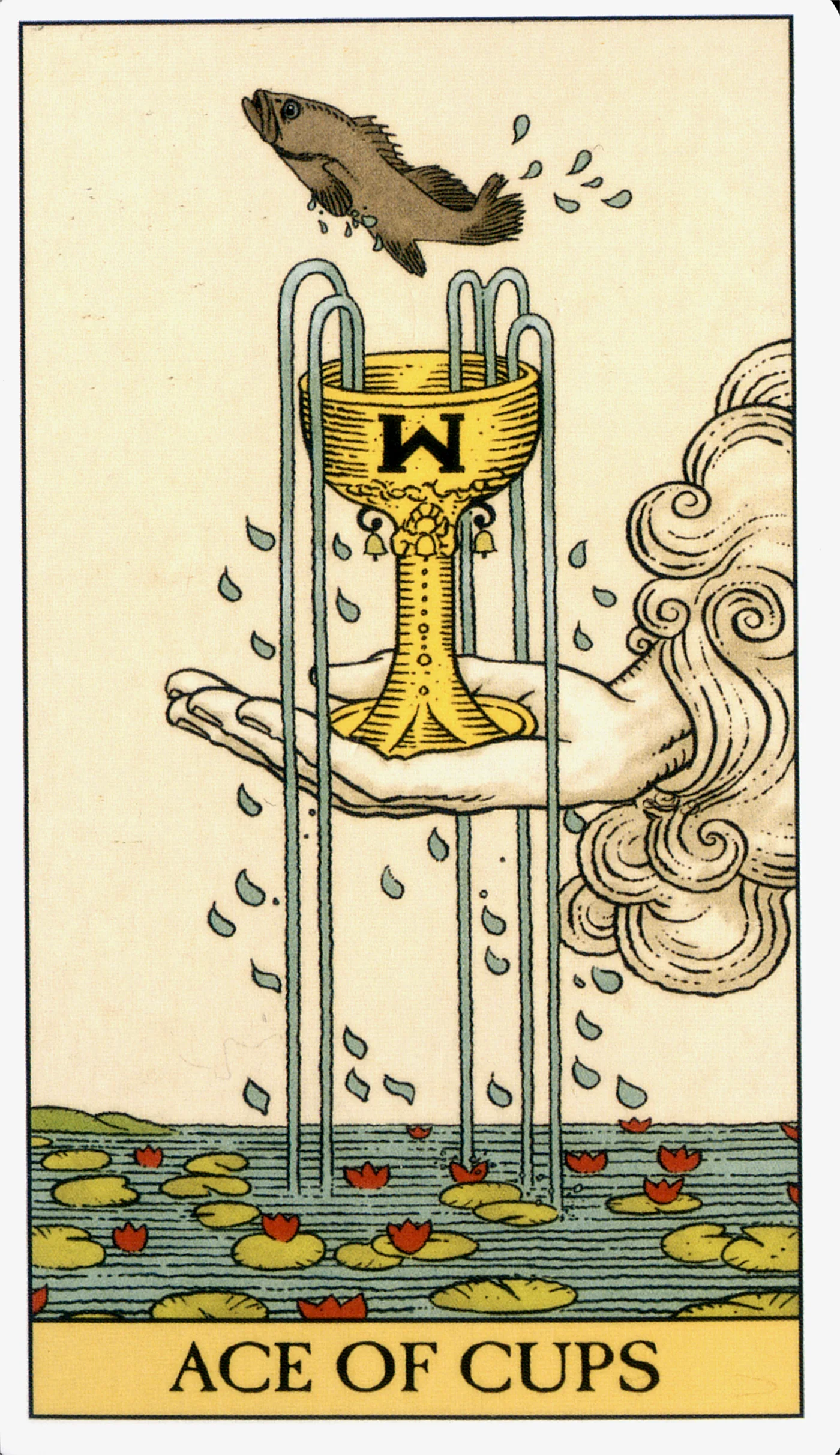 Ace of Cups card from the Before Tarot deck by Lo Scarabeo