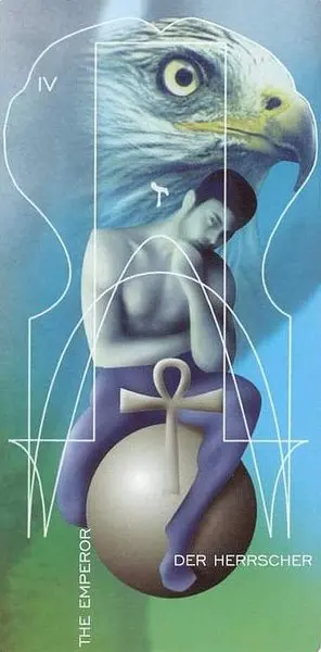 The Emperor card from the Adrian Tarot deck