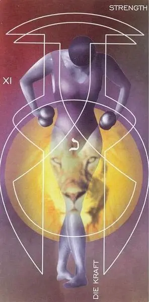 Justice card from the Adrian Tarot deck