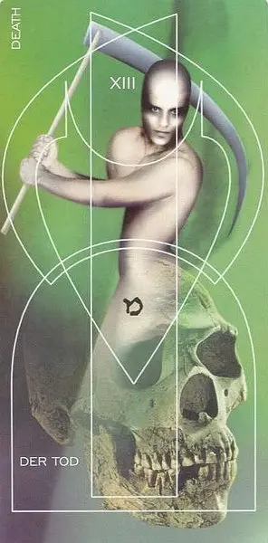 Death card from the Adrian Tarot deck