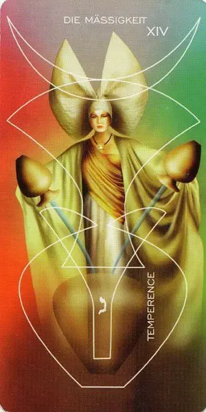 Temperance card from the Adrian Tarot deck