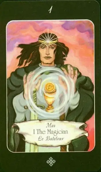 The Magician card from the The Age of Aquarius Tarot deck
