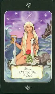 The Star card from the The Age of Aquarius Tarot deck
