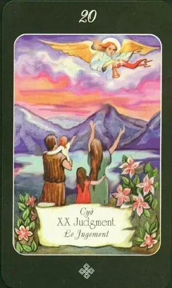 Judgment card from the The Age of Aquarius Tarot deck