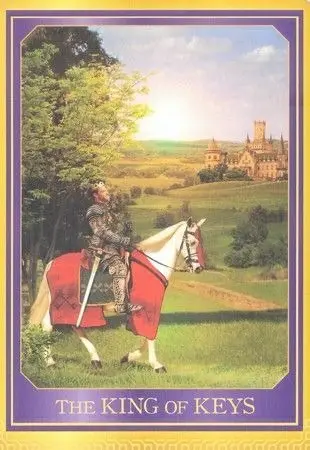 King of Keys card from the Akashic Tarot deck