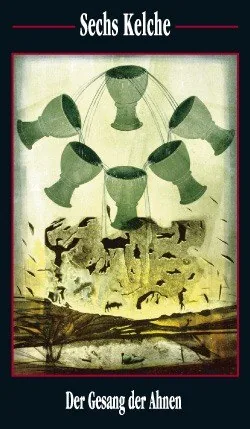Sechs Kelche card from the Akron Tarot deck