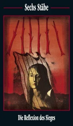 Sechs Stäbe card from the Akron Tarot deck