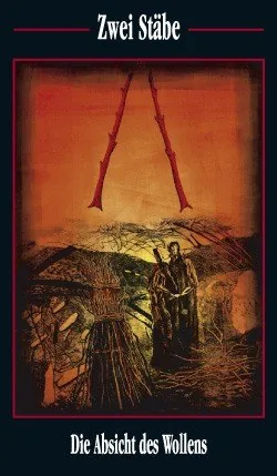Zwei Stäbe card from the Akron Tarot deck