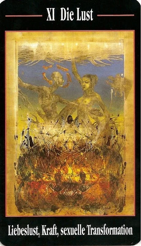 XI Die Lust card from the Akron Tarot deck