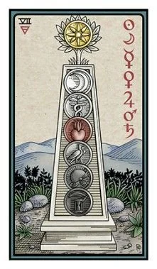 7 of Pentacles - The Alchemical Tarot - Tarot Deck by Robert M. Place