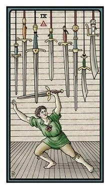 9 of Swords - The Alchemical Tarot - Tarot Deck by Robert M. Place