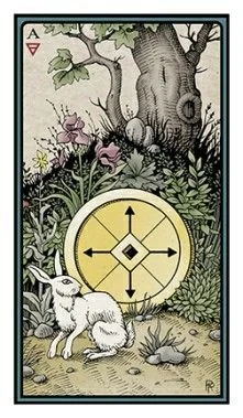 Ace of Pentacles - The Alchemical Tarot - Tarot Deck by Robert M. Place