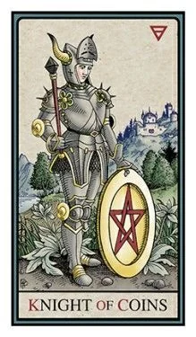 Knight of Pentacles - The Alchemical Tarot - Tarot Deck by Robert M. Place