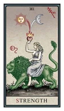 Strength - The Alchemical Tarot - Tarot Deck by Robert M. Place