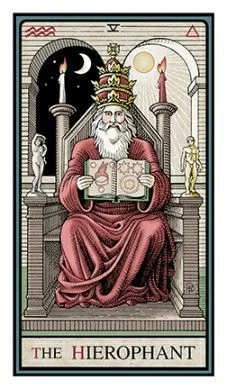 The Hierophant - The Alchemical Tarot - Tarot Deck by Robert M. Place