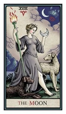 The Moon - The Alchemical Tarot - Tarot Deck by Robert M. Place
