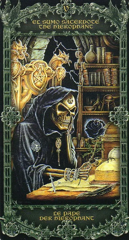 The Magician from the Alchemy 1977 England Tarot Deck