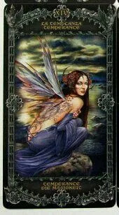 Temperance from the Alchemy 1977 England Tarot Deck