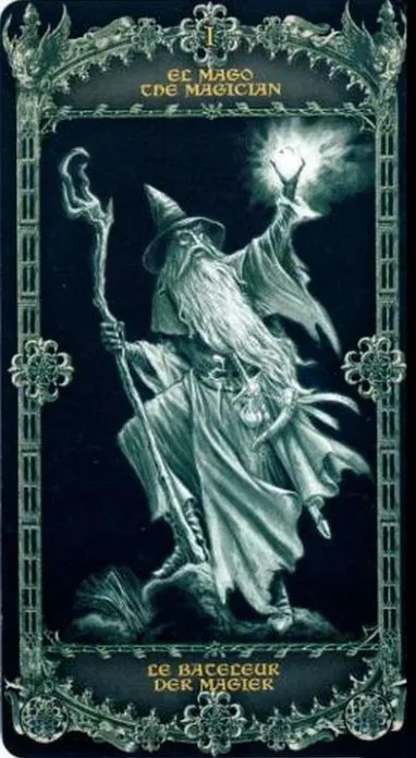 The Hanged Man from the Alchemy 1977 England Tarot Deck