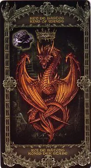 Alchemy England Tarot recovered source card 18 card from the Alchemy England Tarot deck