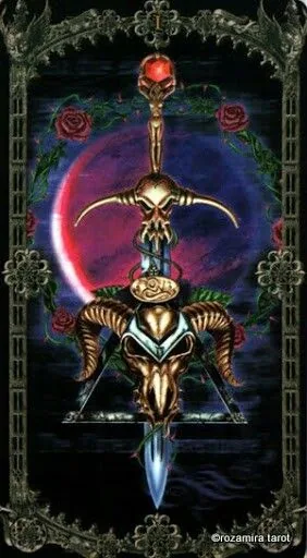 Alchemy England Tarot recovered source card 49 card from the Alchemy England Tarot deck