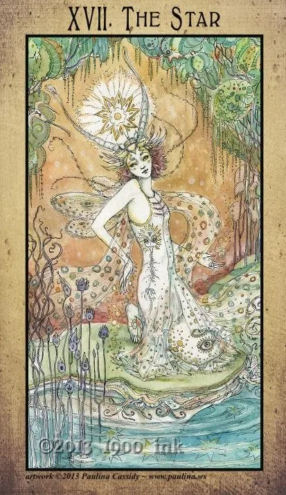 The Star card from the Amanda Palmer Tarot deck