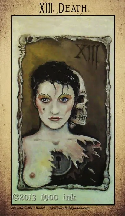 Death card from the Amanda Palmer Tarot deck