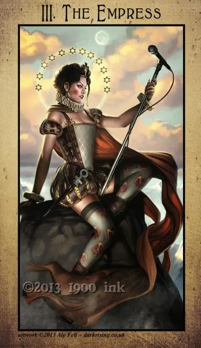 The Empress card from the Amanda Palmer Tarot deck