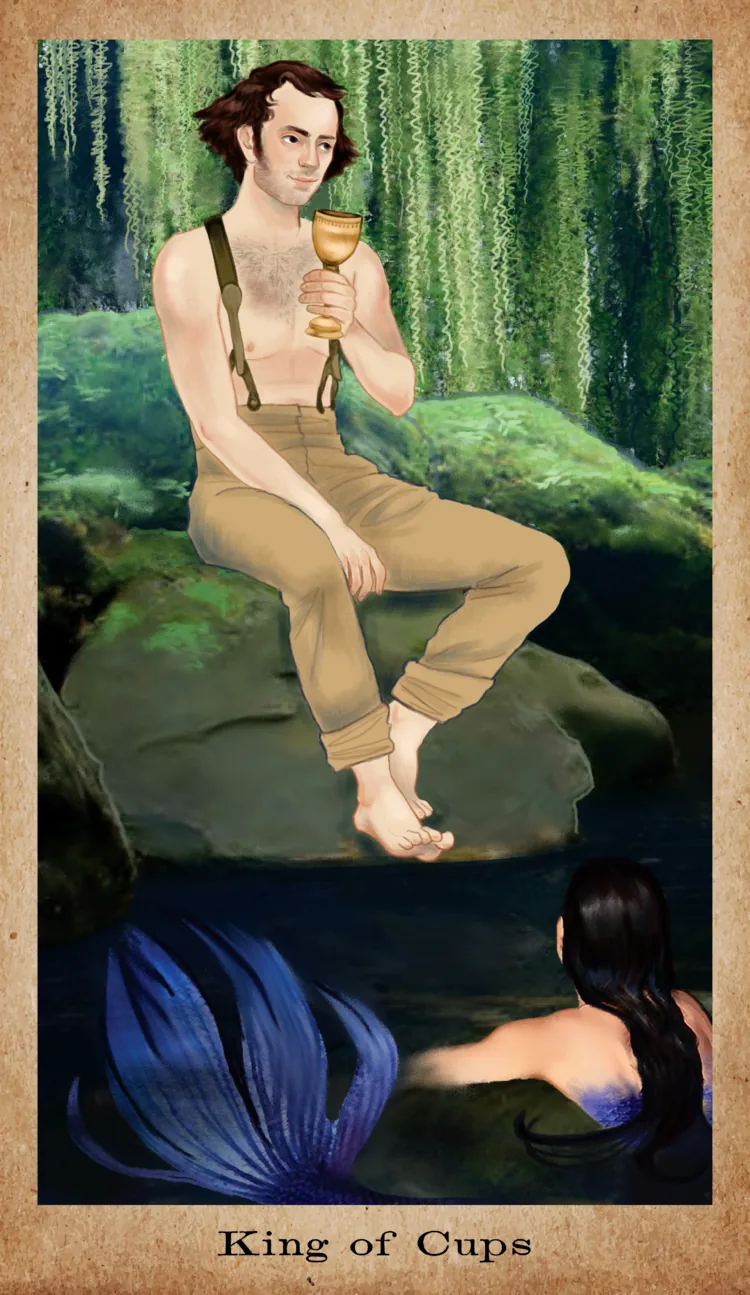 King of Cups card from the American Renaissance Tarot deck