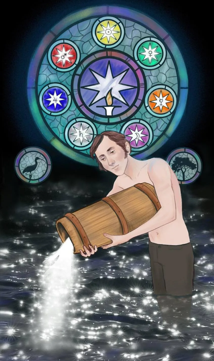 The Star card from the American Renaissance Tarot deck
