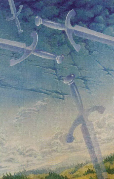 Five of Swords from the Ananda Tarot deck