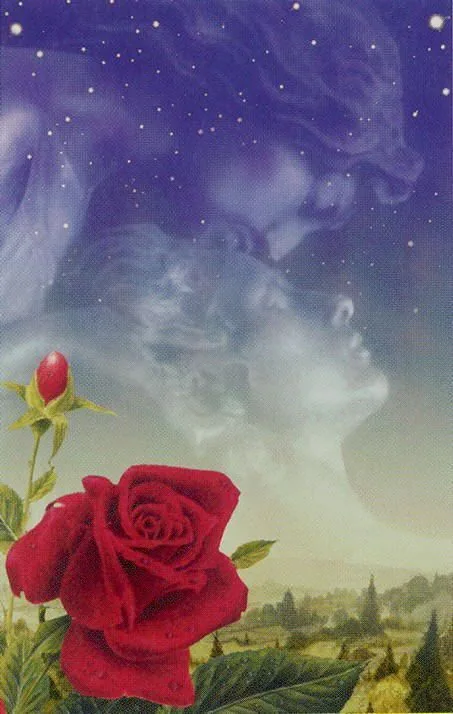 Rose of Cups from the Ananda Tarot deck